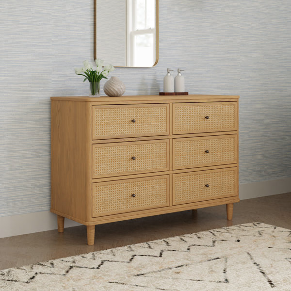 Marin with Cane 6 Drawer Dresser AllModern